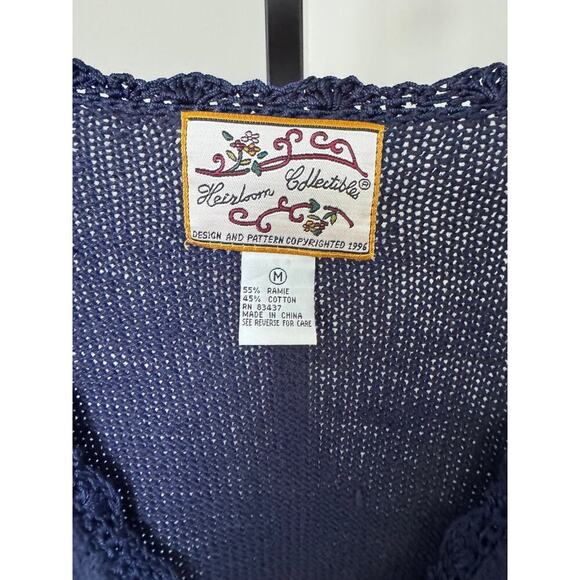 Heirloom Collectibles Floral and Bow Cardigan - Picture 2 of 3